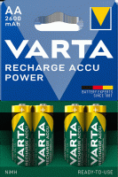 VARTA Rechargeable Accu AA 2600mAh (4) 5716