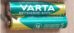 Varta 2/56703 AAA akku, mellékelt zsugorral